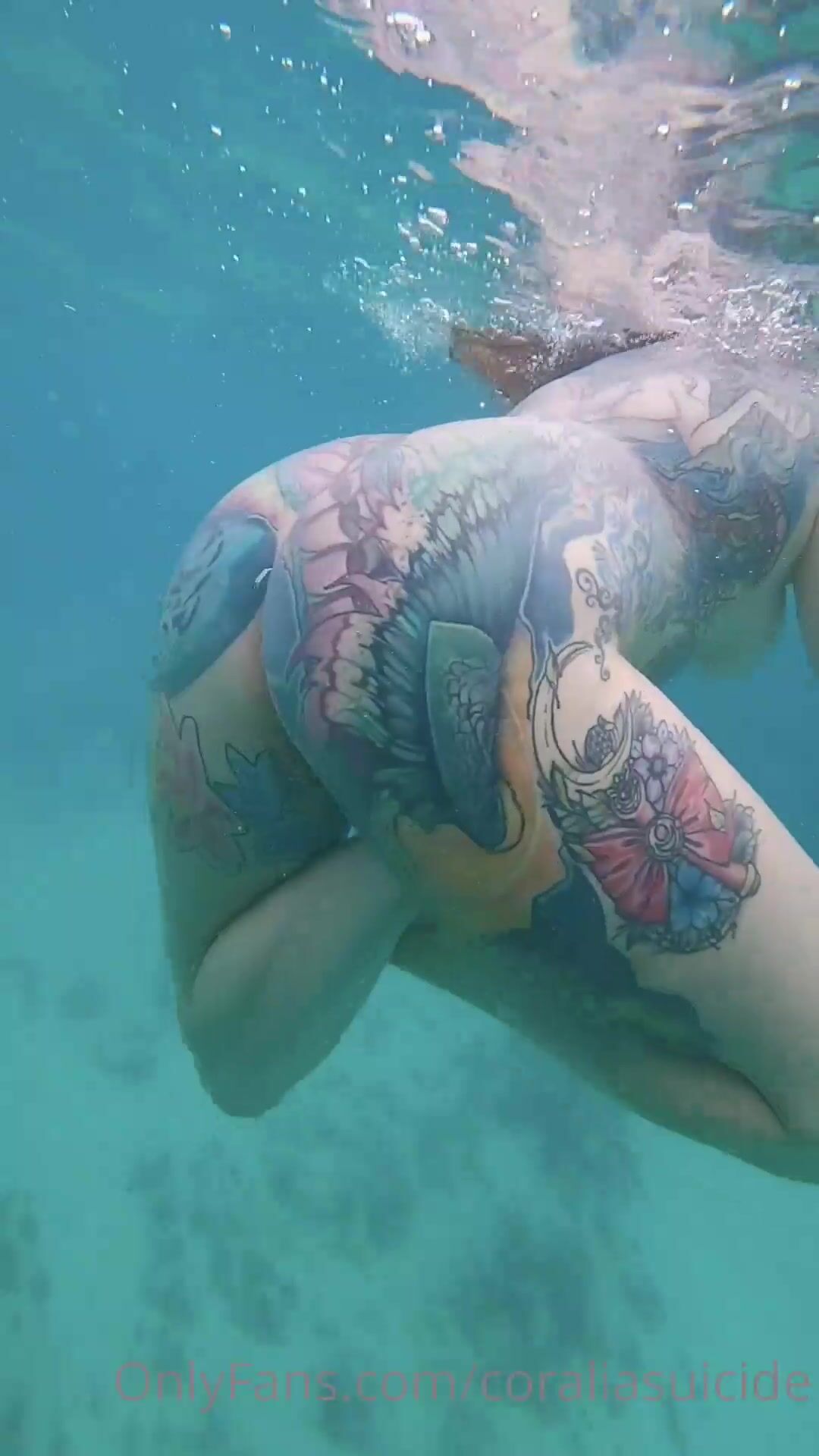 Coraliasuicide Naked Snorkeling In Coral Reef In Hawaii New Video On