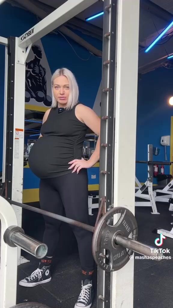 Maria Gilbert Massive Pregnancy Workout Compilation (Twin Belly)