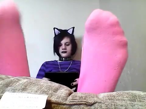 Goth girl feet