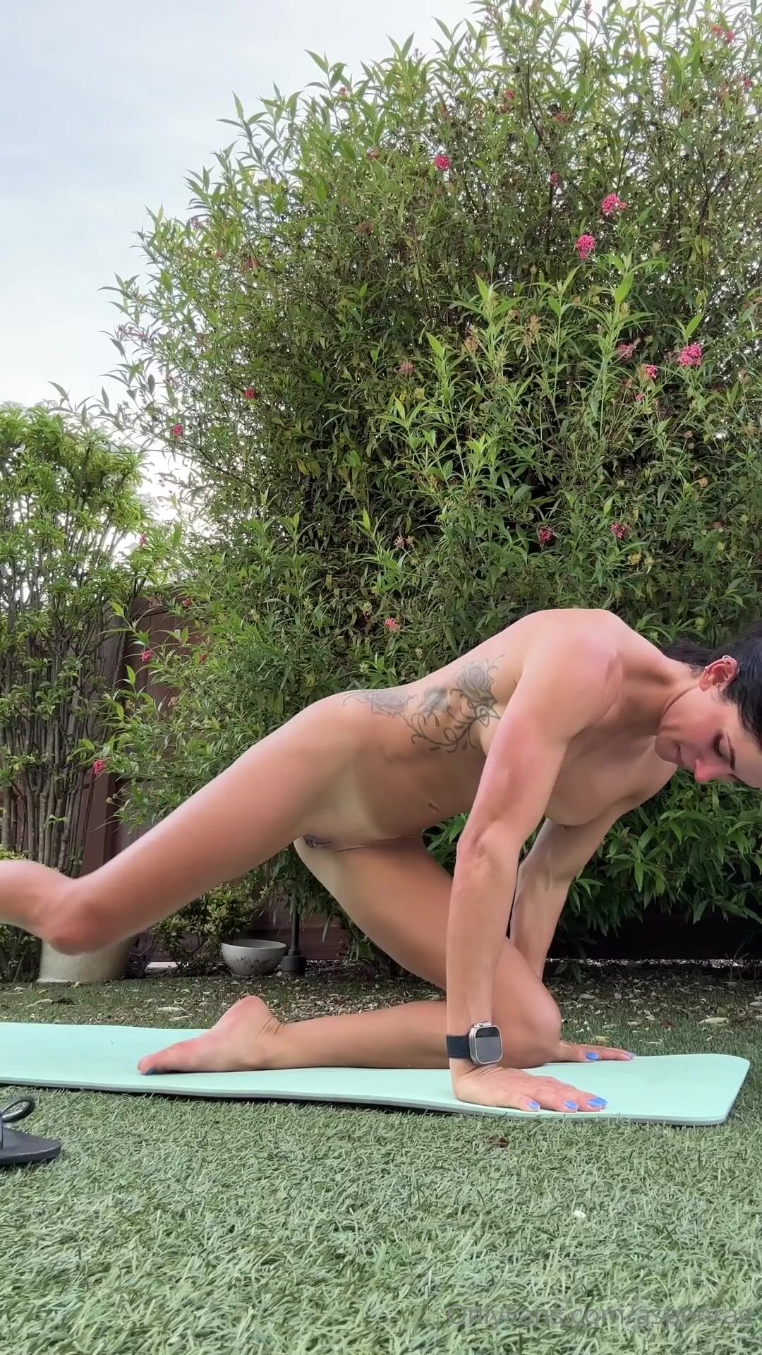 Aspen Rae Stretching Outdoor