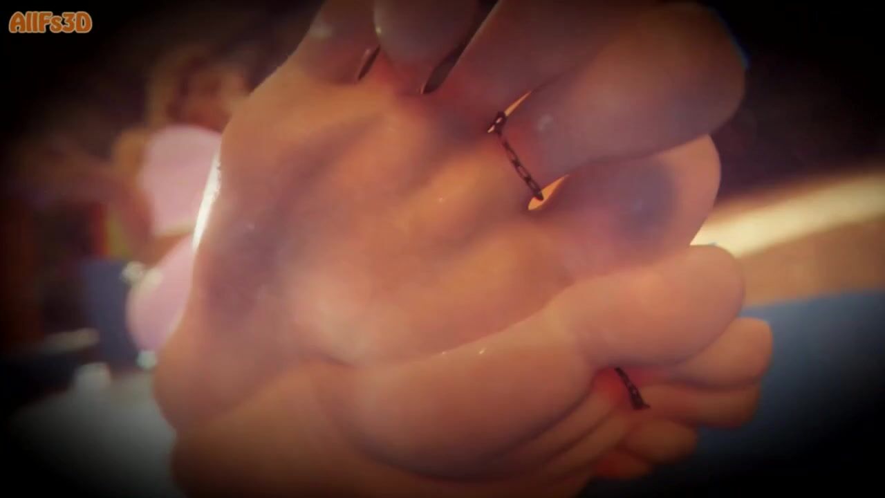 Giantess footjob animation