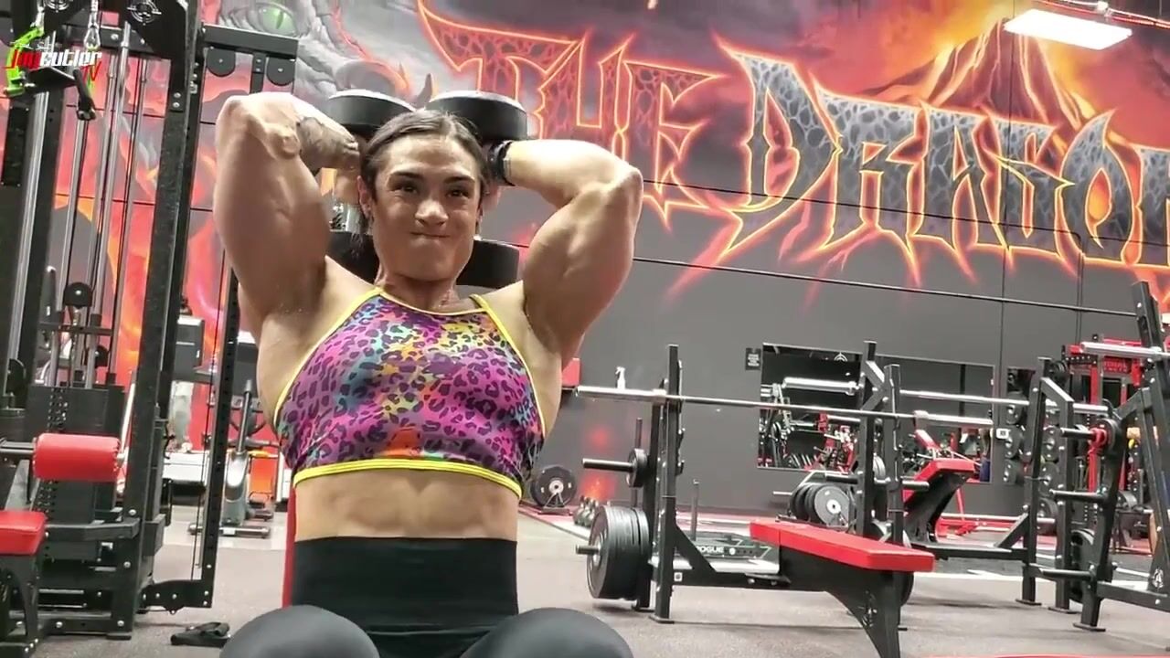 Kristina Mendoza And Joey Belt Arms Workout