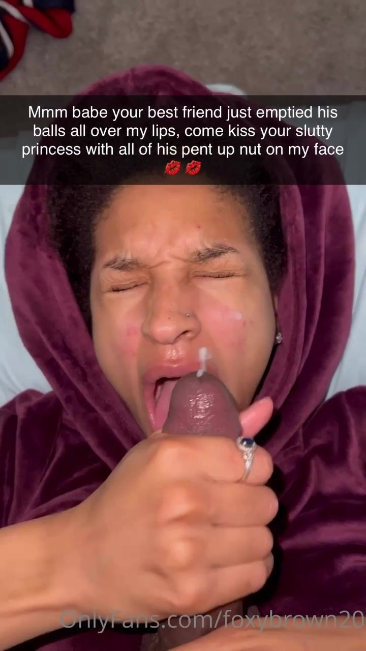 Cheating Lightskin Slut Wants You To Kiss Her With BBC Cum Facial SC Caption