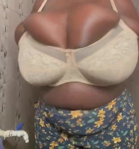 super tight bra on super big tits