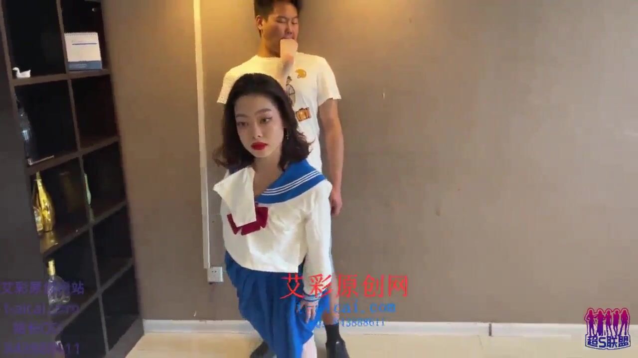 chinese ballerina girl kicks and chokes man with her feet