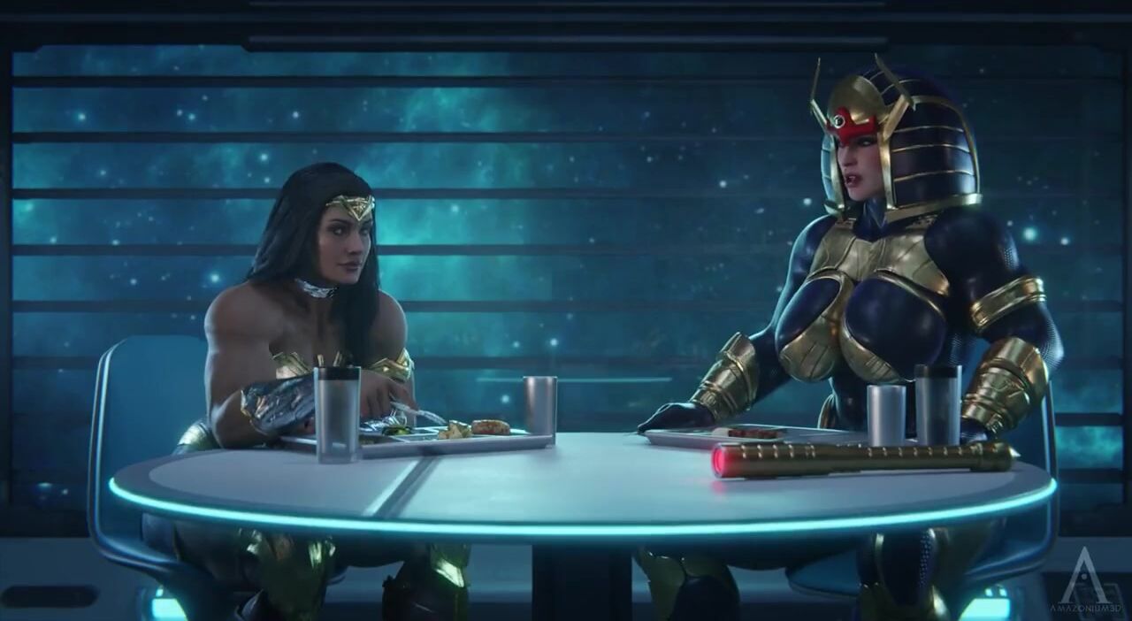 Wonder Woman getting fucked by Big Barda