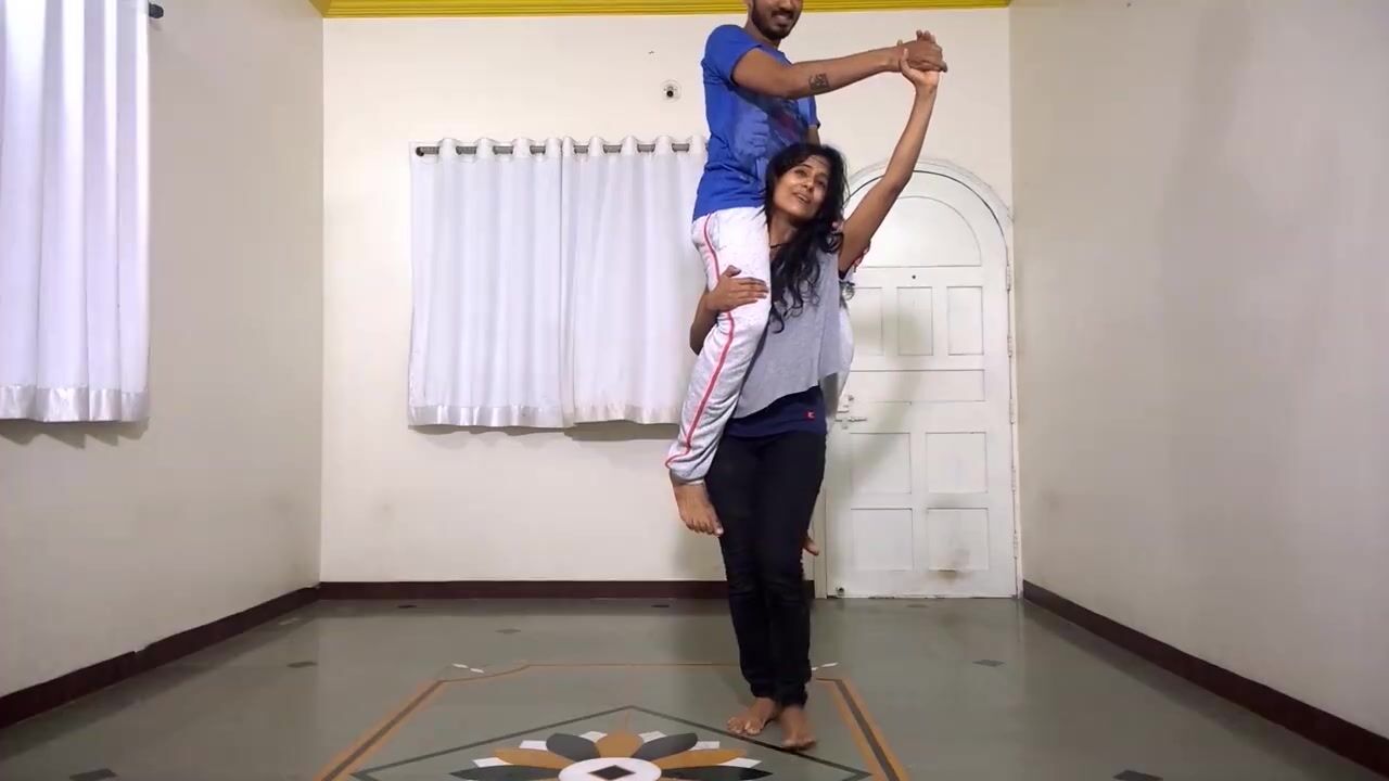 Indian dance lift carry