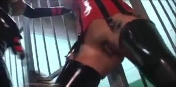 Latex lesbian prison sex