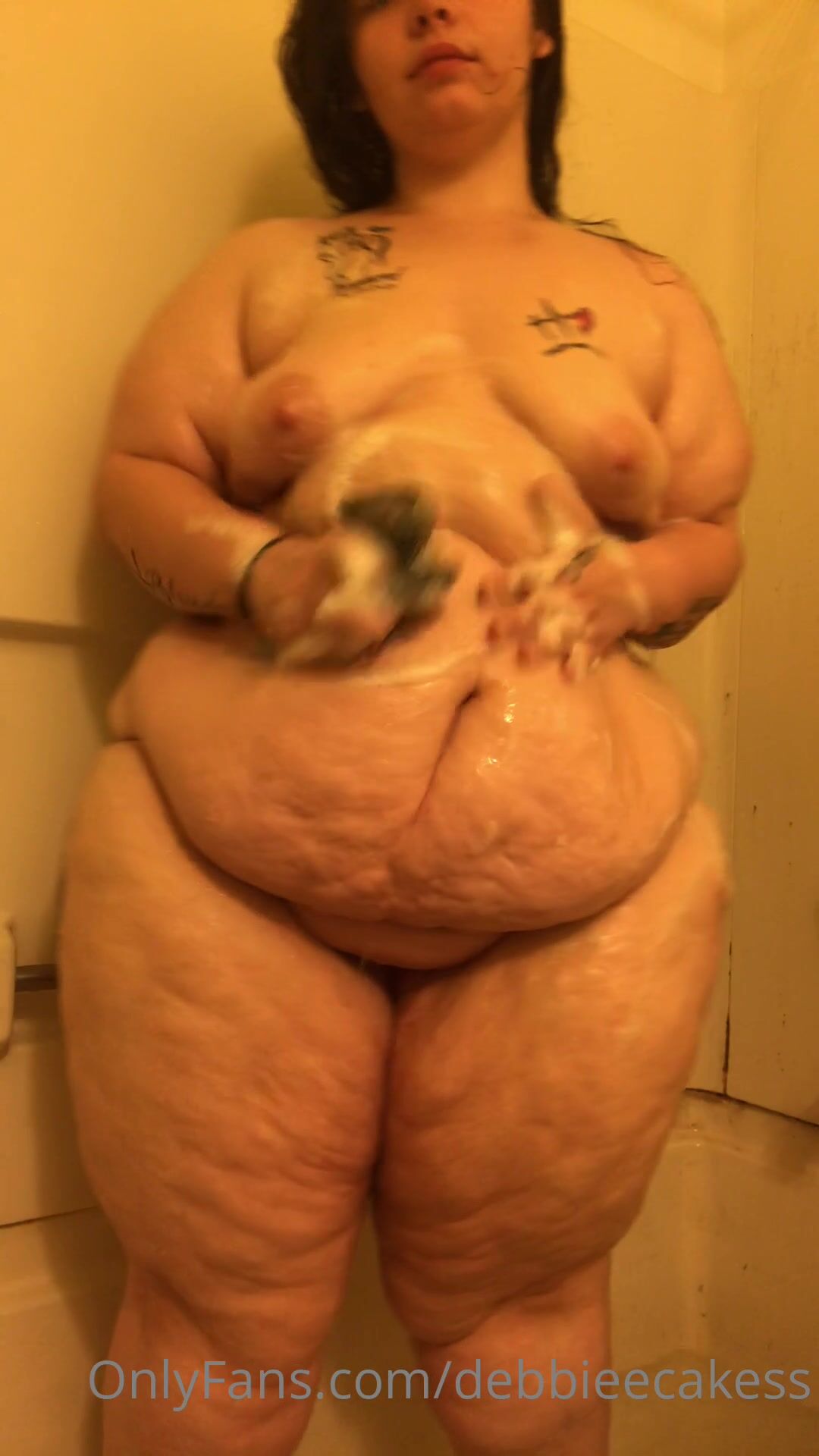 fat ass bbw showering