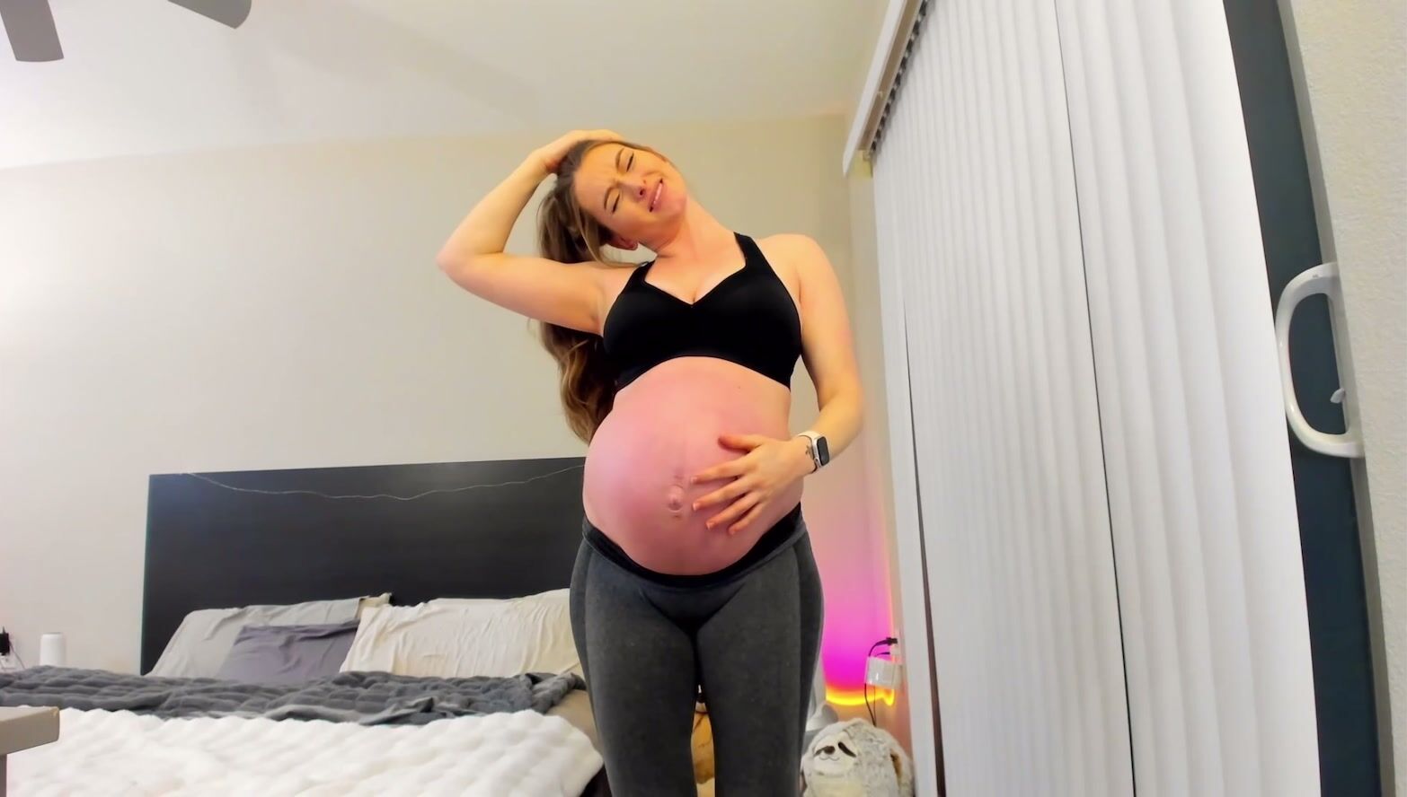 Pregnant Princess - Yoga Instructor goes into labor