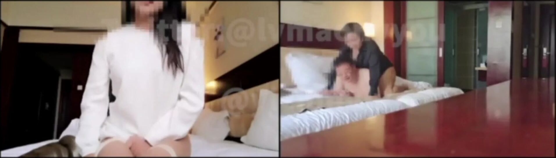 Cheating and confronting BF in hotel creampie