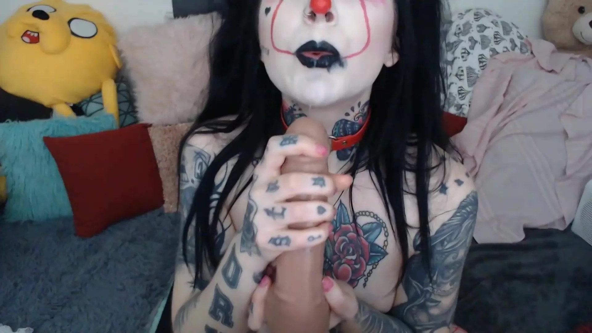 Sexy Clown Facial - Slutty spice ahegao clown face fuck facial xxx onlyfans porn