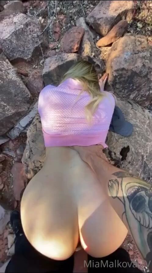 Mia Malkova Outdoor Forest blowjob and fuck