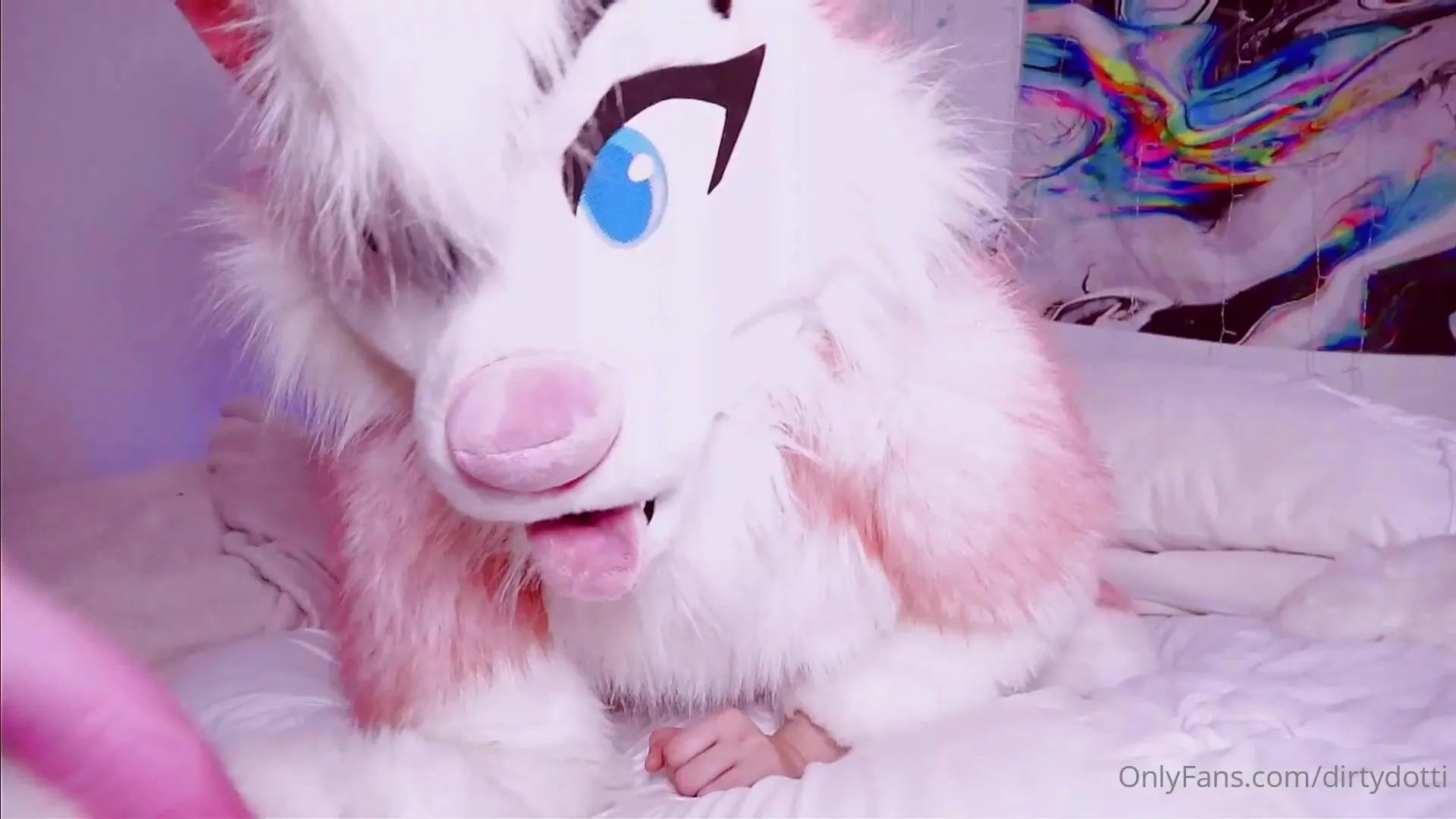 1920px x 1080px - Dirtydotti fucked with horse dildo and creampied in fursuit