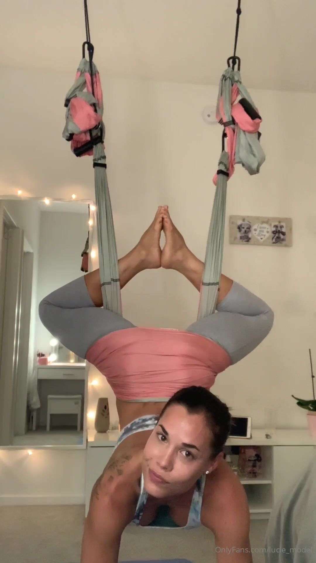 Lucie model should i do nude aerial yoga video