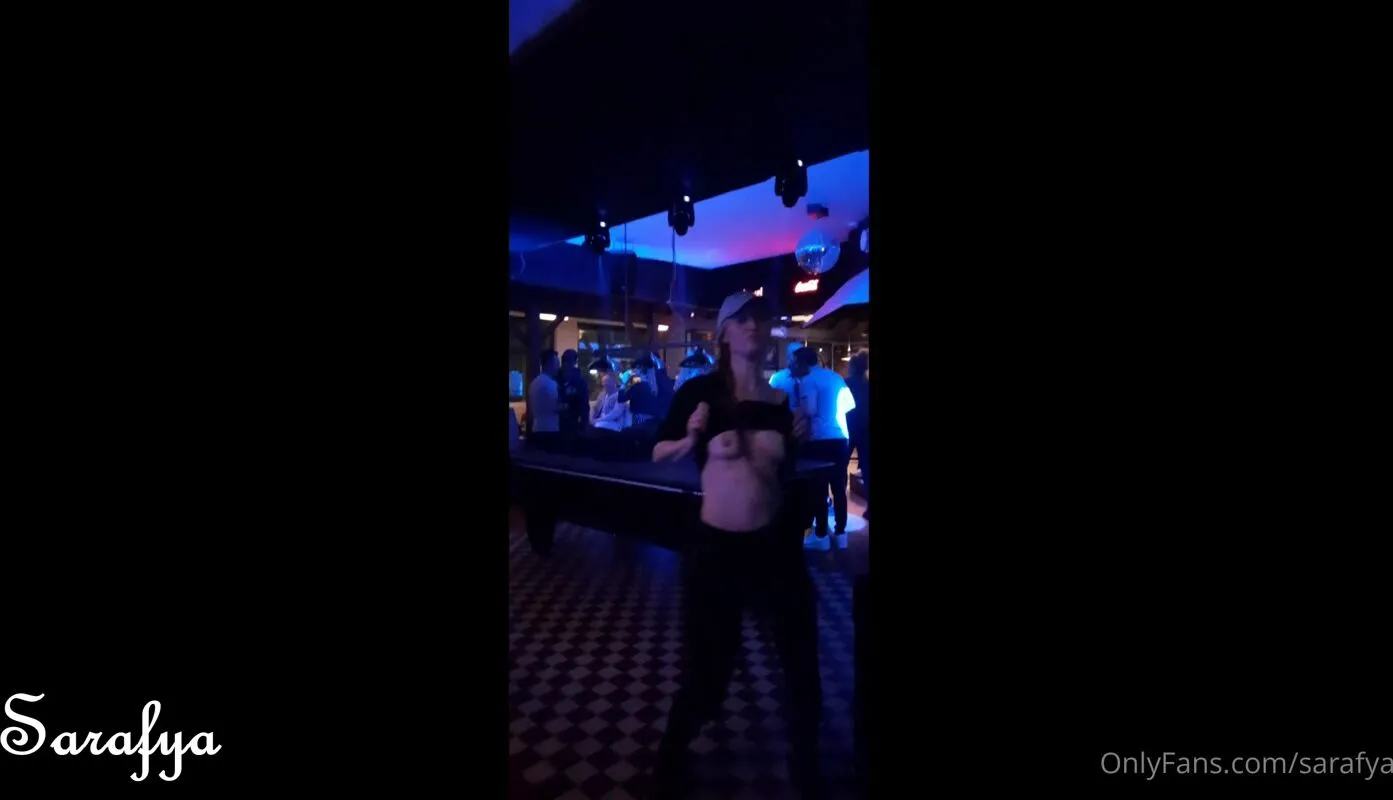 Sarafya after the last public vid i went for some naughty dancing in a bar  xxx