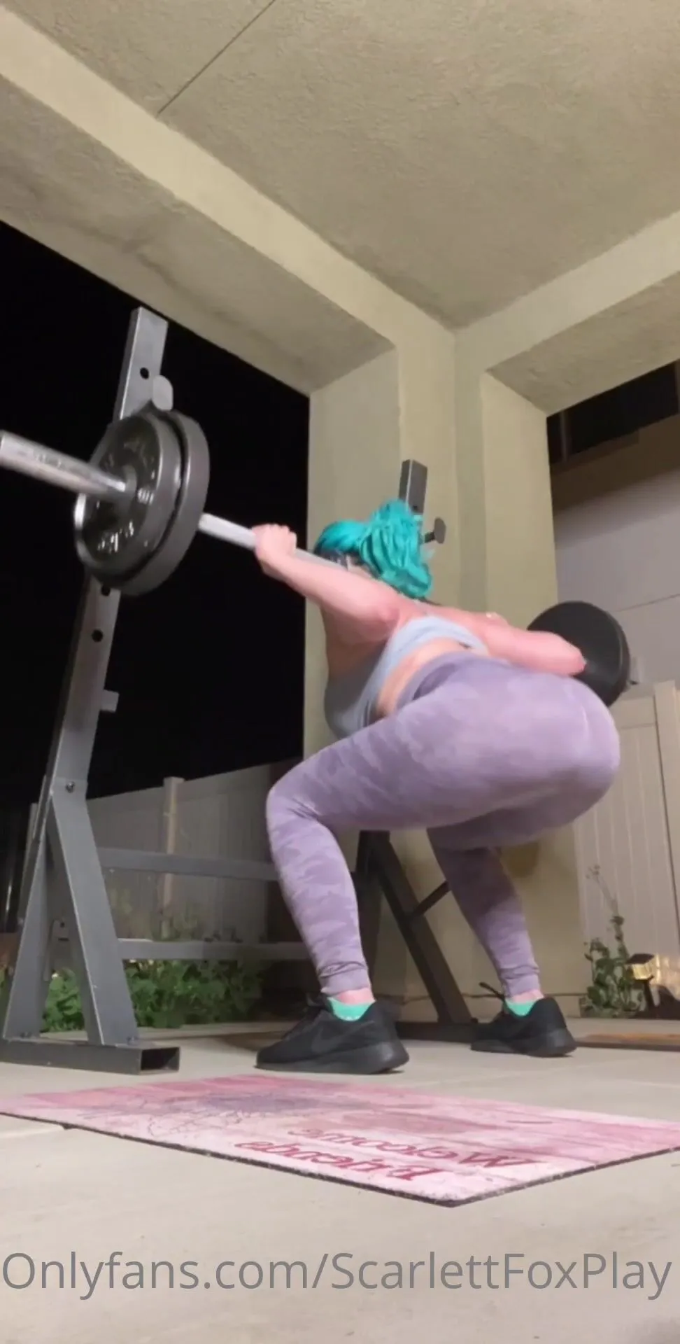 Scarlettfoxplay Quarantine Workout 1 For The Nude Deadlifts 4 52 Min But If  You Re xxx