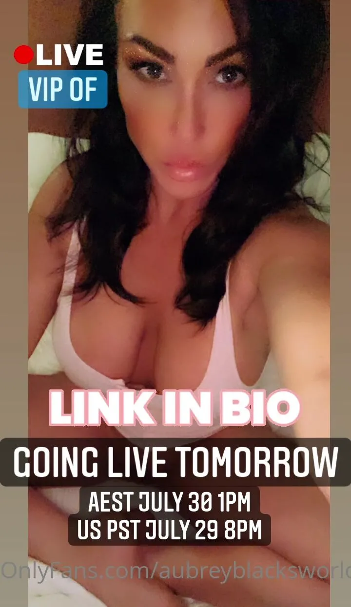 Aubreyblacksworld going live today on my vip account . watch  realaussieviking fuck me good & hard in