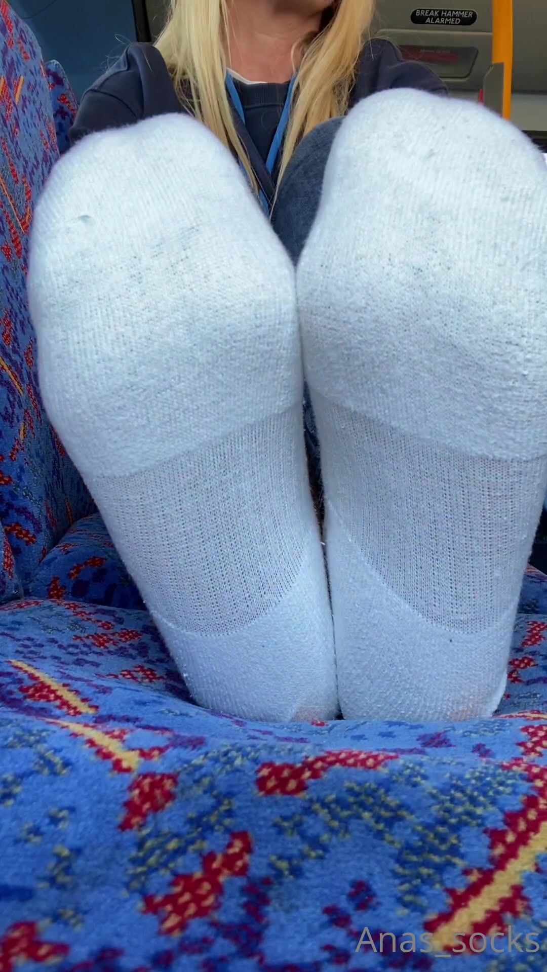 Anas socks what would you do if you see me sniffing my stinky socks on the