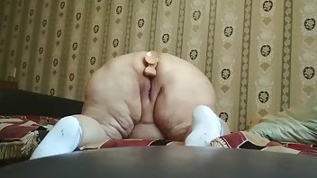 Granny Double Fisting Porn - Came to visit his mother in law and fucked fat ass granny anal exclusive  double penetration