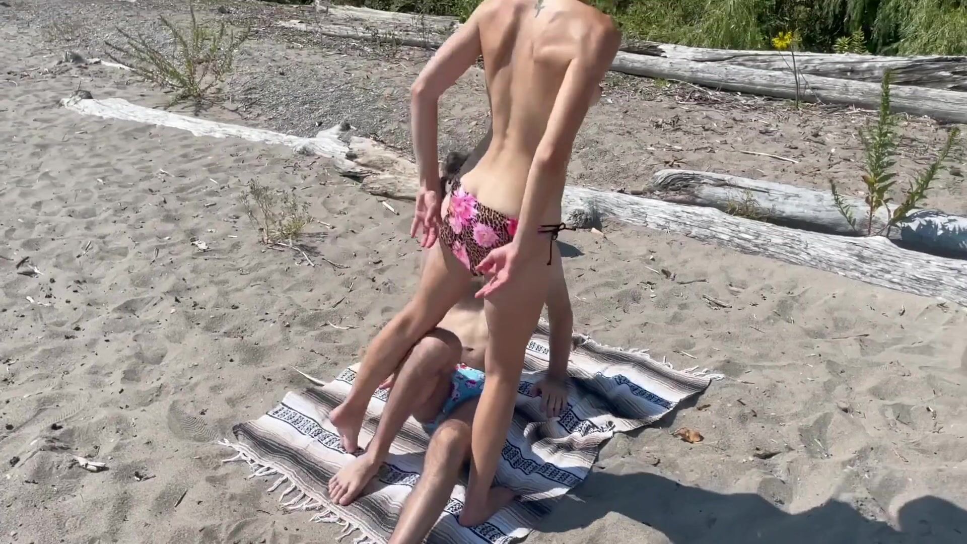 Serenity cox husband shares & films wife fucking friend on public beach  amateur hotwife video