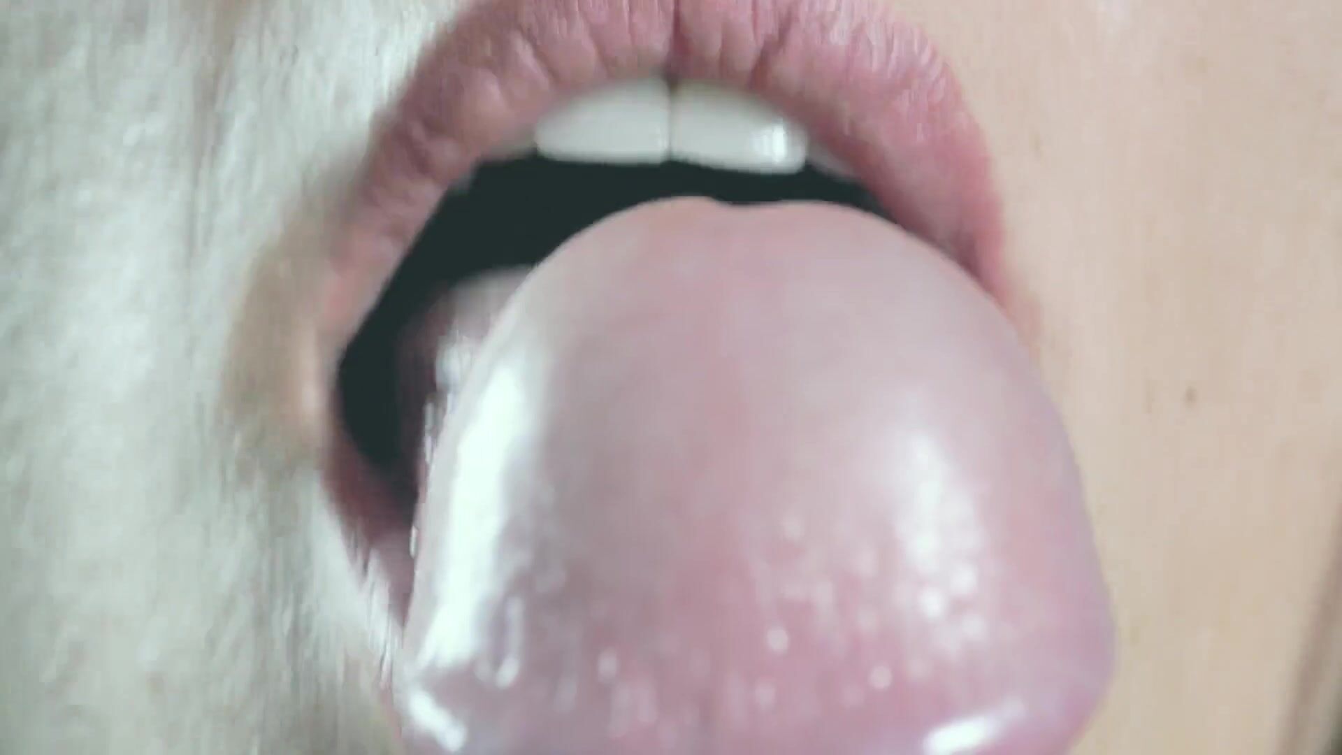 Close up sensual tongue blowjob erotic art by softapproach video