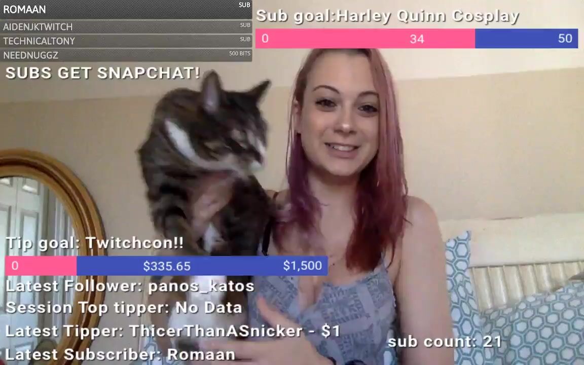 Twitch thot nipple slip mvp cat