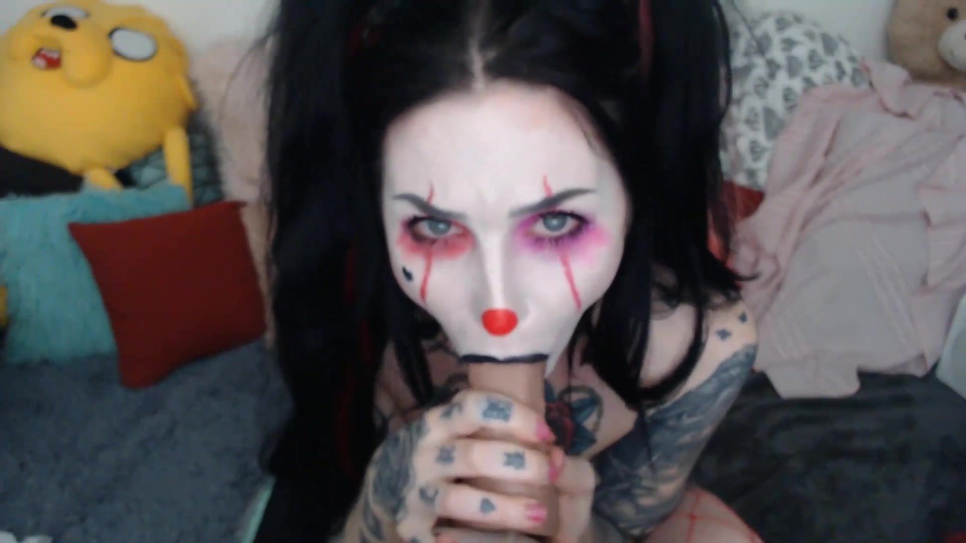 Slutty spice ahegao clown face fuck facial xxx onlyfans porn