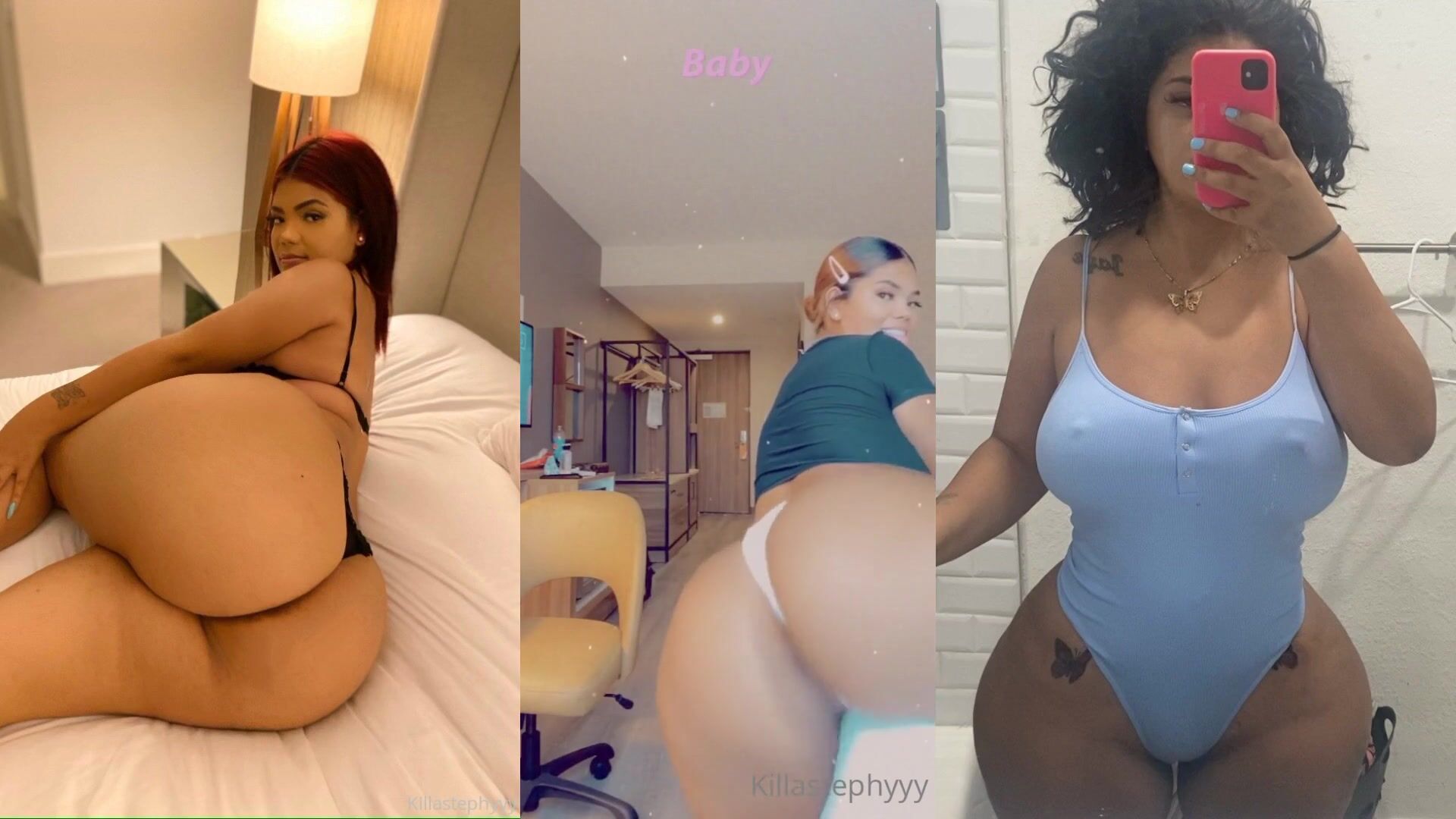 KillaStephyy Hot Ebony Nude Body, Ass Spanking OnlyFans Leaked Videos