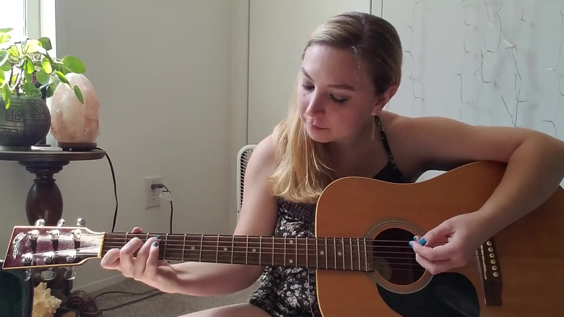 Clair elizabeth strumming my guitar xxx video