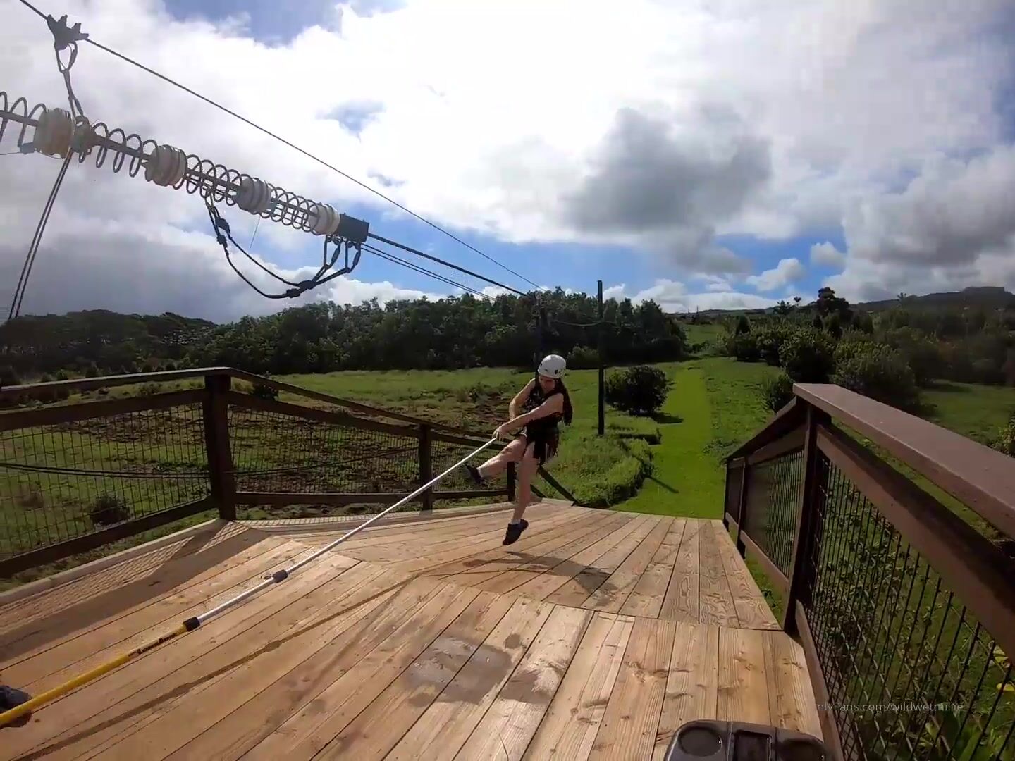 1440px x 1080px - Wildwetmillie ziplining in hawaii it was my first time ever ziplining so i  was a little