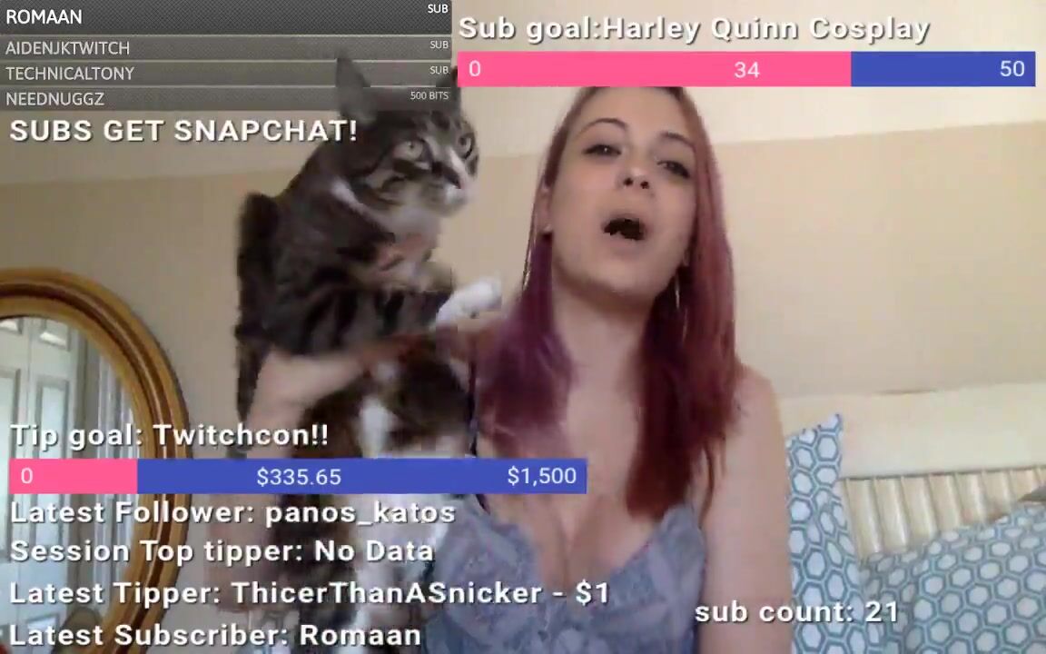 Twitch thot nipple slip mvp cat