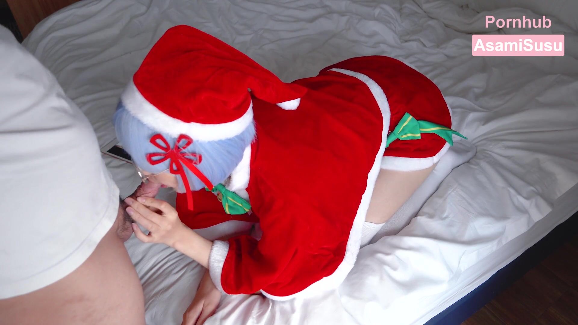 Asamisusu cosplay christmas rem blowjob various sex christmas gift rem  chinese premium xxx porn video