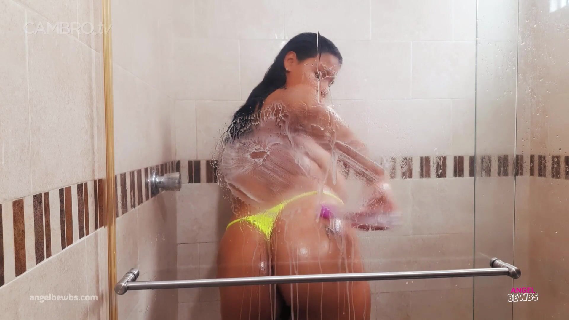 Nicole fragoso- big boobs latina having fun under shower porn video