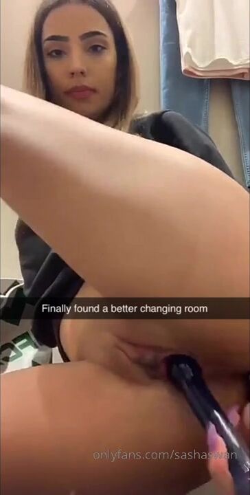 Changing - Sasha Nude Onlyfans Masturbating in a Changing room Porn XXX Videos Leaked