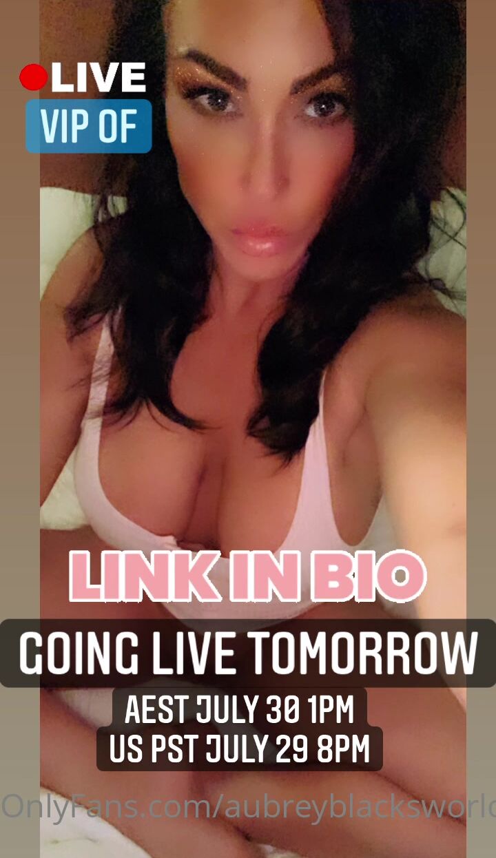 Aubreyblacksworld going live today on my vip account . watch  realaussieviking fuck me good & hard in